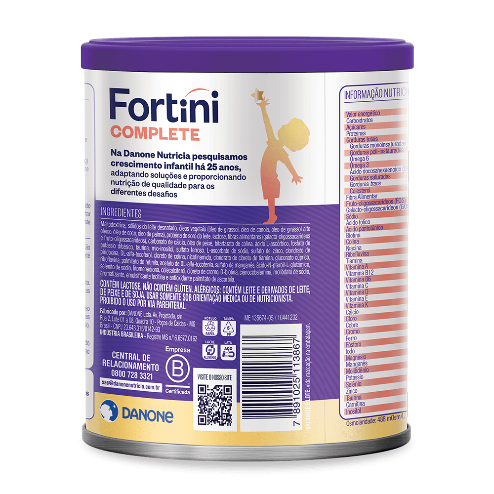 Fortini Complete Baunilha 400g