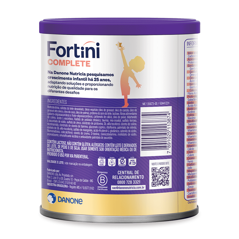 Fortini Complete Baunilha 800g