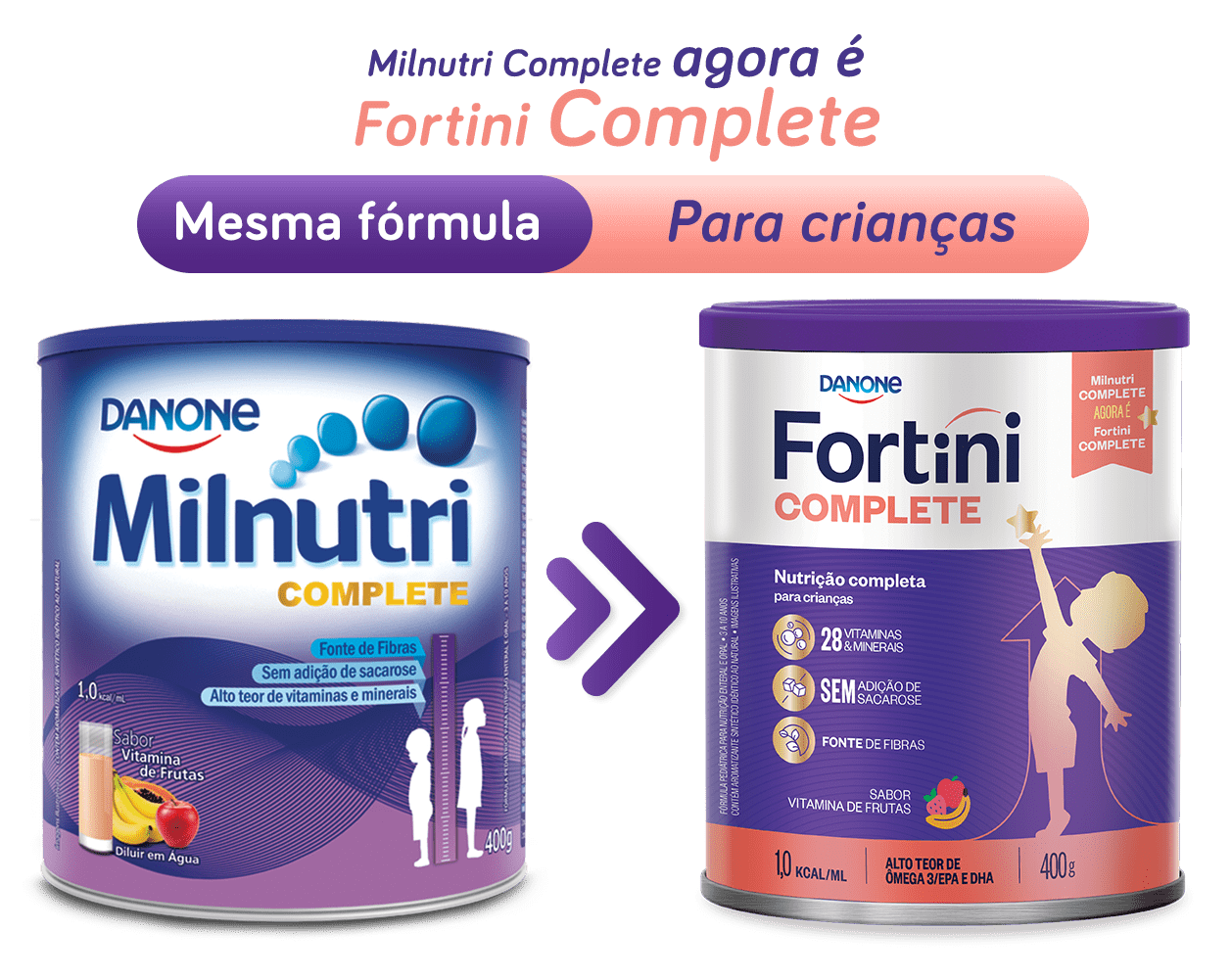 Fortini Complete Vitamina de Frutas 400g