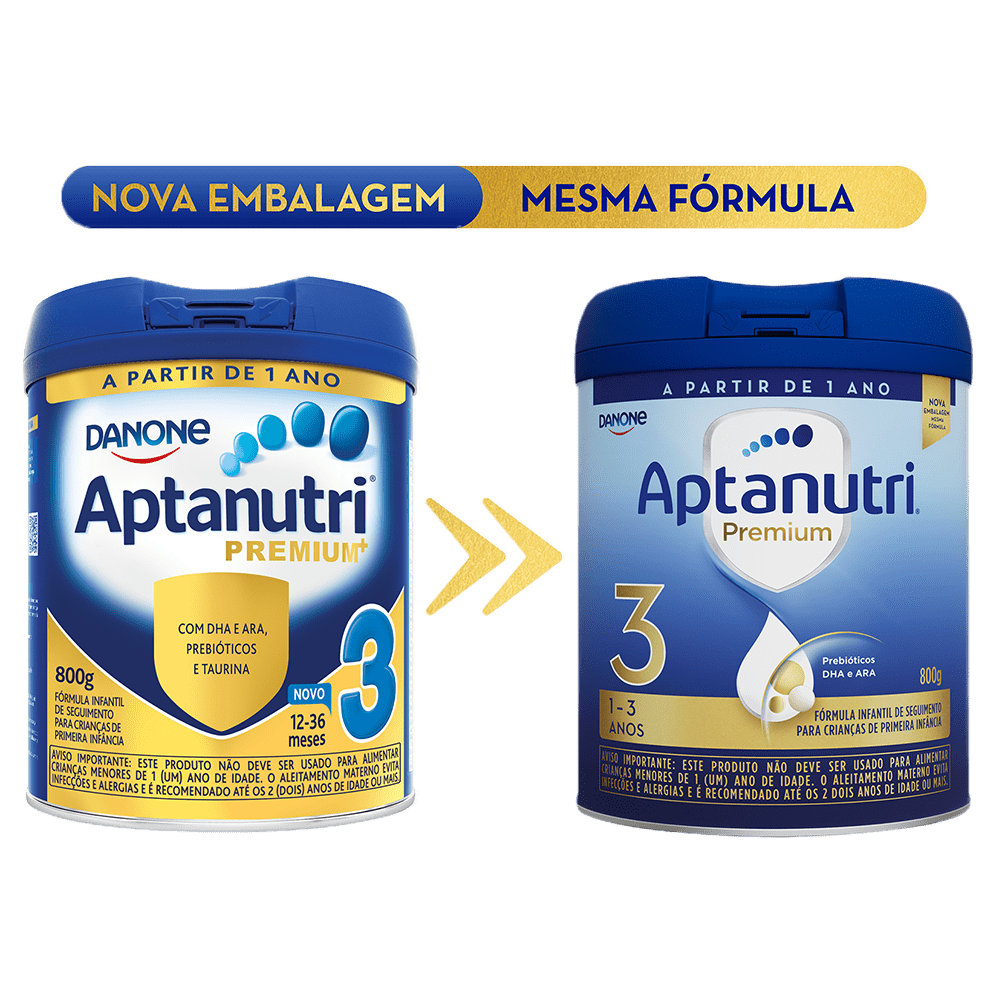 Fórmula Infantil Aptanutri Premium 3 800g